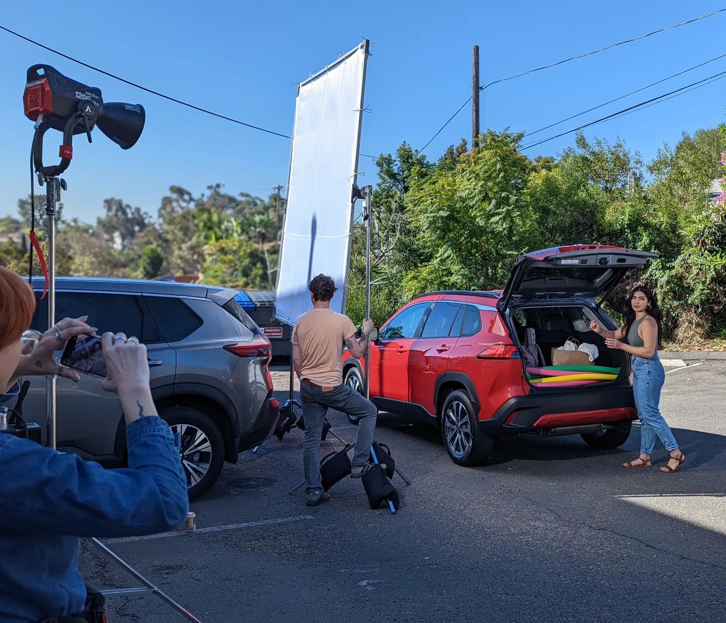 Toyota day with a new @aputure.lighting #1200d in play