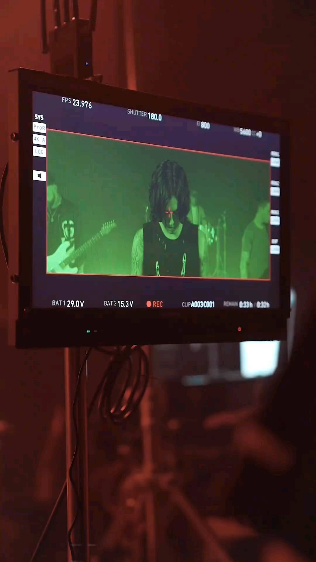 BTS from the @sleepingwithsirens "Complete Collapse" - featuring @themerlinshow on steadi at the top!